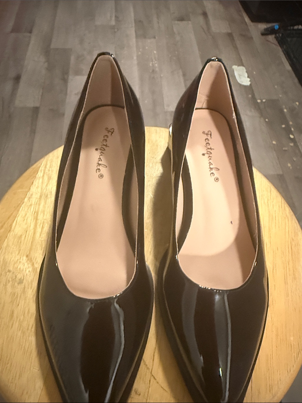 Neutrogena Black Patent Pointed Toe Pumps
